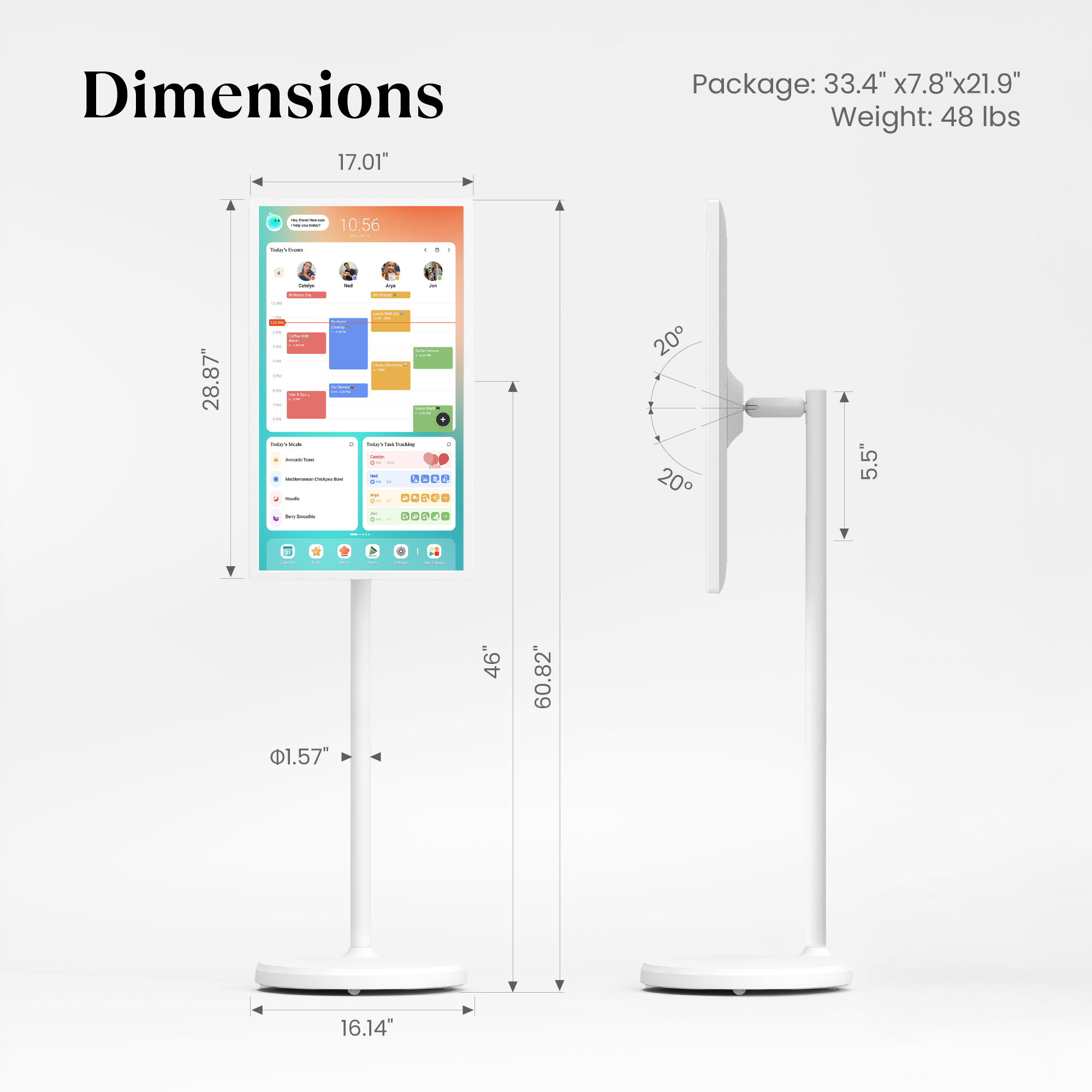 32" Cozyla Calender Plus Go